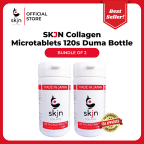 SKJN Collagen Microtablets 120s Duma Bottle - Bundle of 2 with SKJN Gift Box
