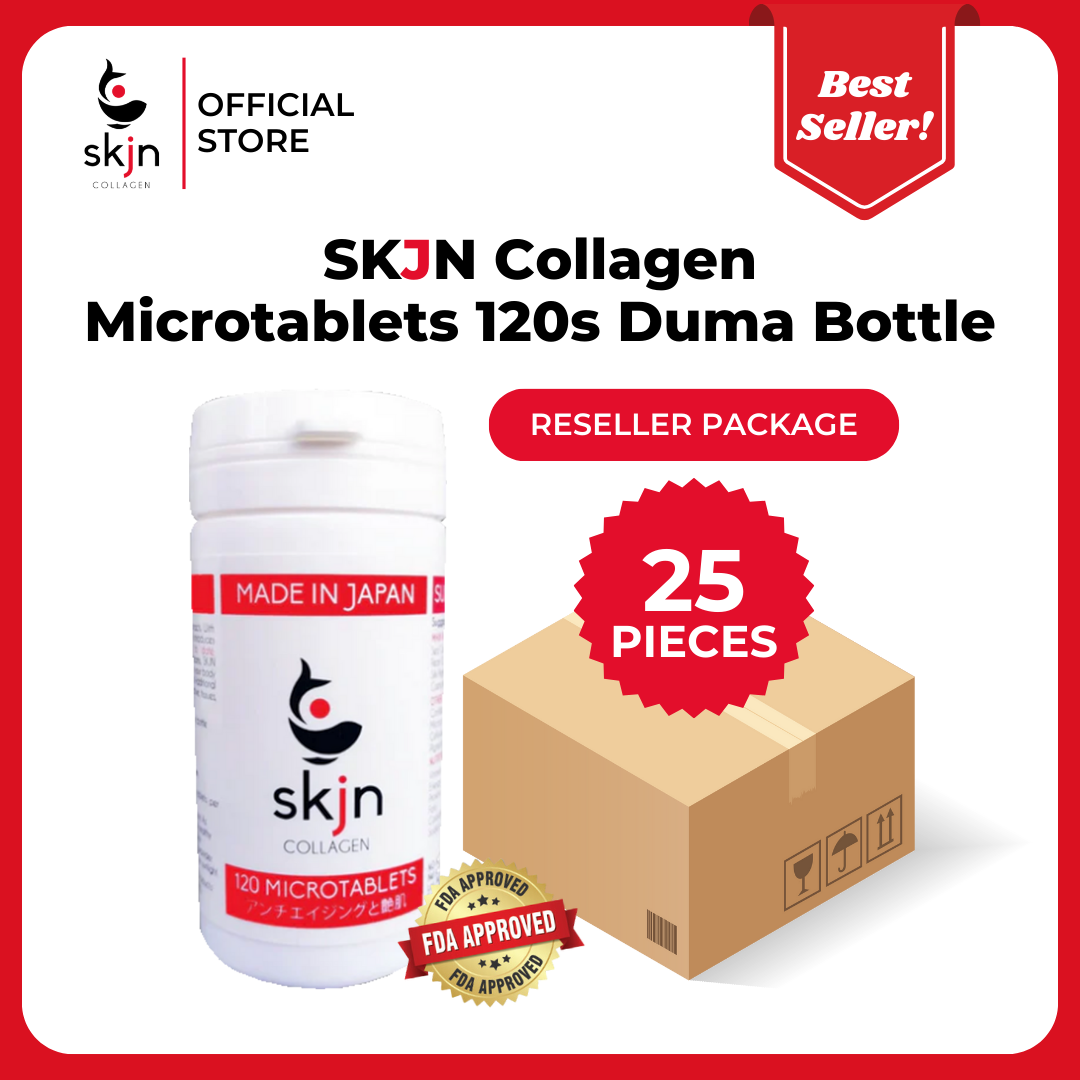 25pcs. SKJN Collagen Microtablets 120s Duma Bottle (Resellers Package)