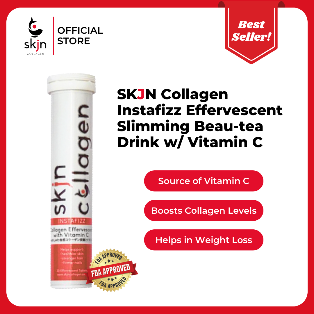 SKJN Holy 3nity: SKJN Collagen 120s Micro + Instaglow Exfoliating Aqua Gel in 55g + Instafizz Effervescent Slimming Beau-Tea Drink