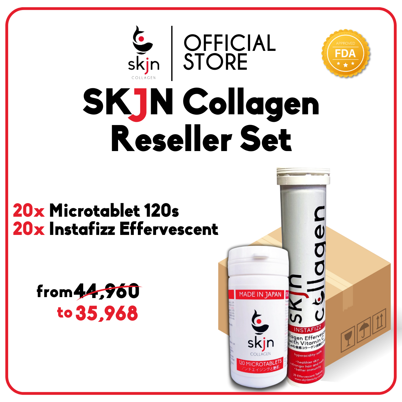 Reseller Set A: Get 20% off on 20 Microtablet 120s and 20 Instafizz